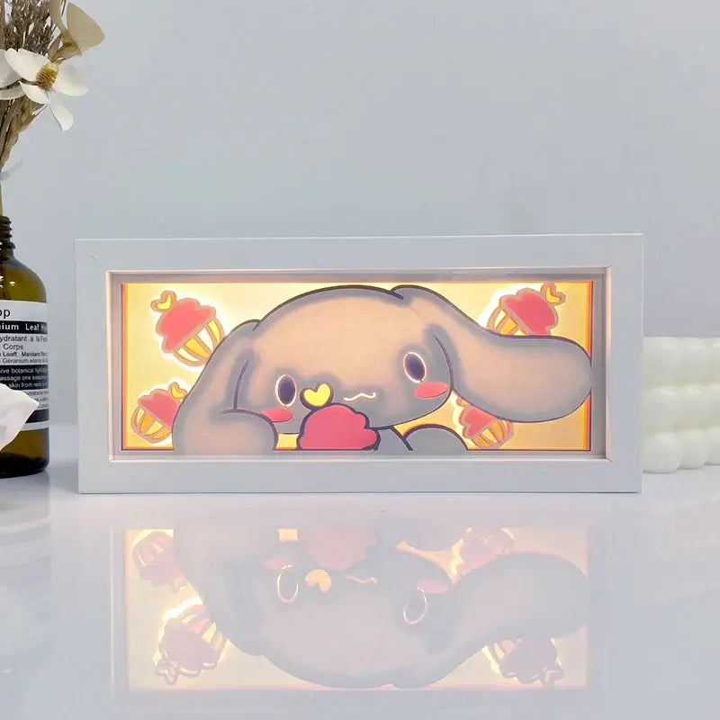 Cinnamaroll Sanrio Anime 3D Shadow Box Lamp Anime store showcasing anime merch and collectibles.