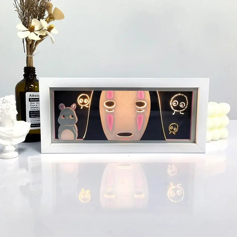 Spirited Away Anime 3D Shadow Box Lamp Anime store showcasing anime merch and collectibles.