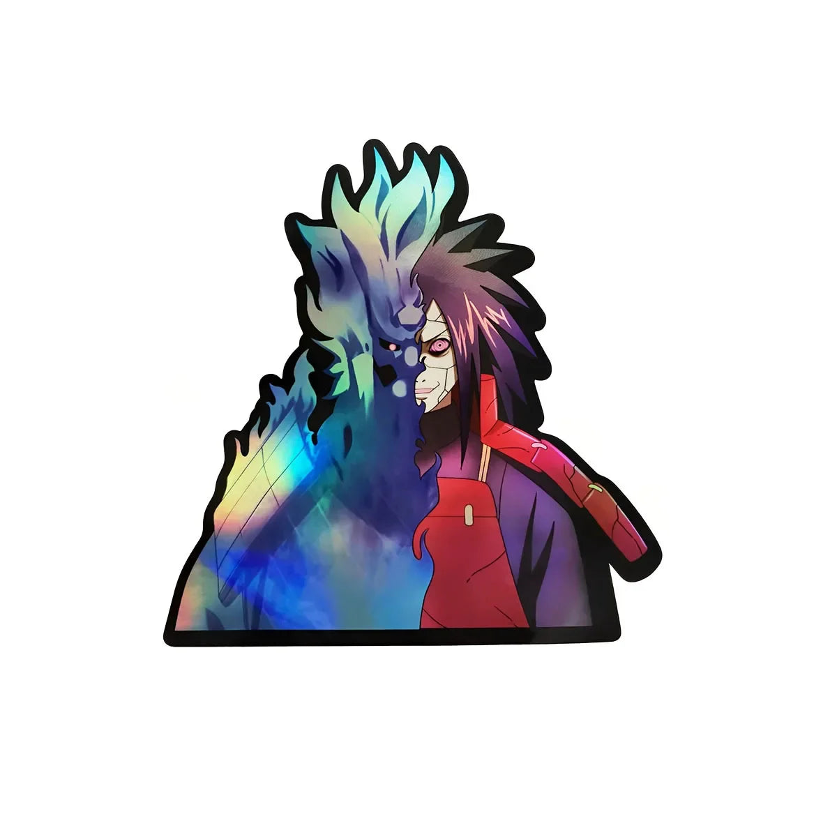 Madara Uchiha Holographic Anime Sticker Anime store showcasing anime merch and collectibles.