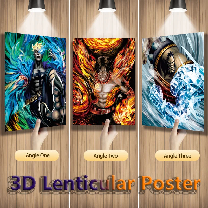 Ace One Piece Lenticular 3D Anime Poster