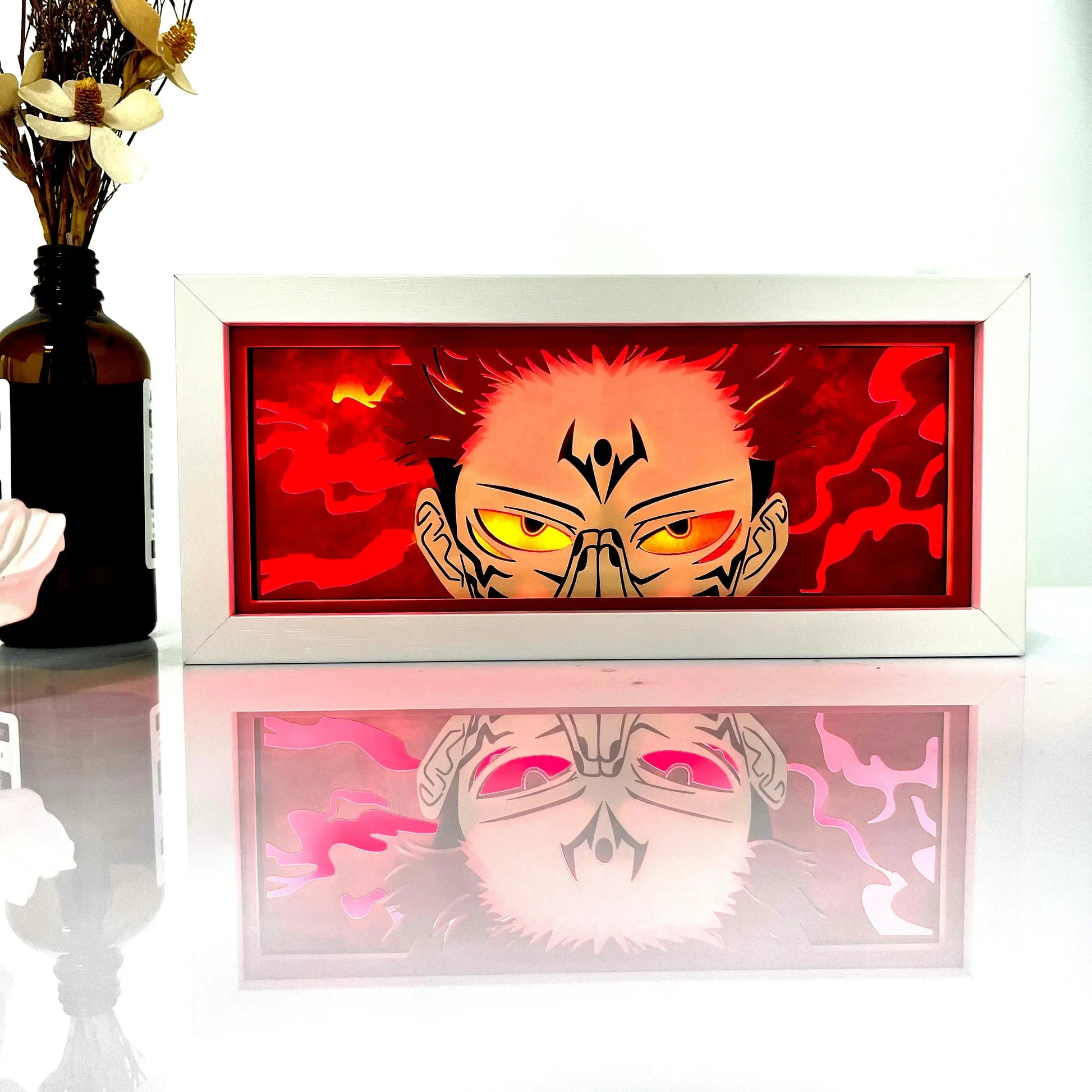 Ryomen Sukuna Jujutsu Kaisen Anime 3D Shadow Box Lamp Anime store showcasing anime merch and collectibles.