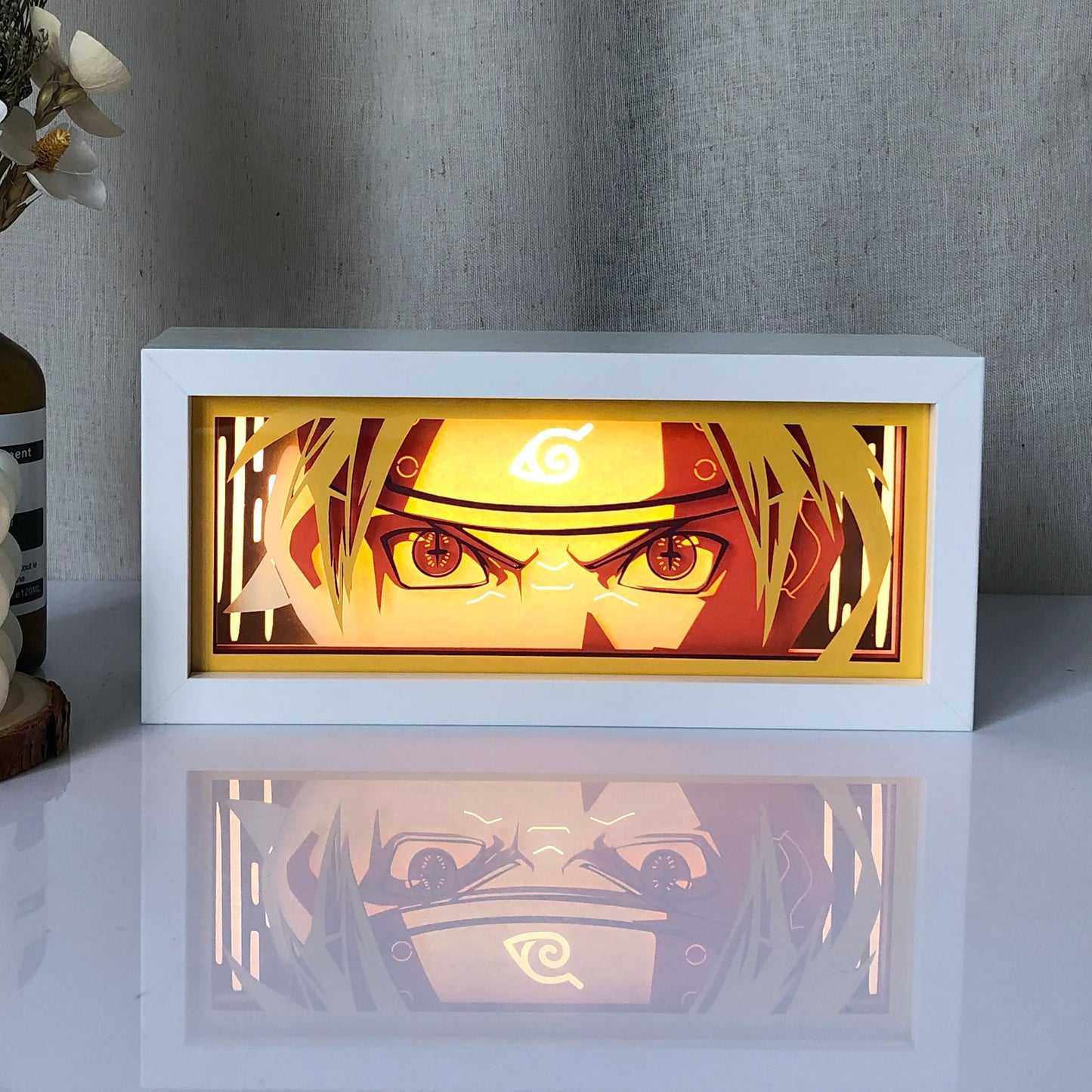 Naruto Sage Form Anime 3D Shadow Box Lamp Anime store showcasing anime merch and collectibles.