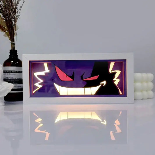 Gengar Pokemon Anime 3D Shadow Box Lamp Anime store showcasing anime merch and collectibles.