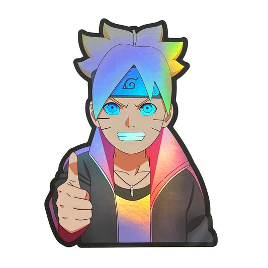 Boruto Holographic Anime Laser Sticker Anime store showcasing anime merch and collectibles.