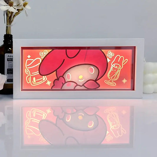 My Melody Sanrio Anime 3D Shadow Box Lamp Anime store showcasing anime merch and collectibles.