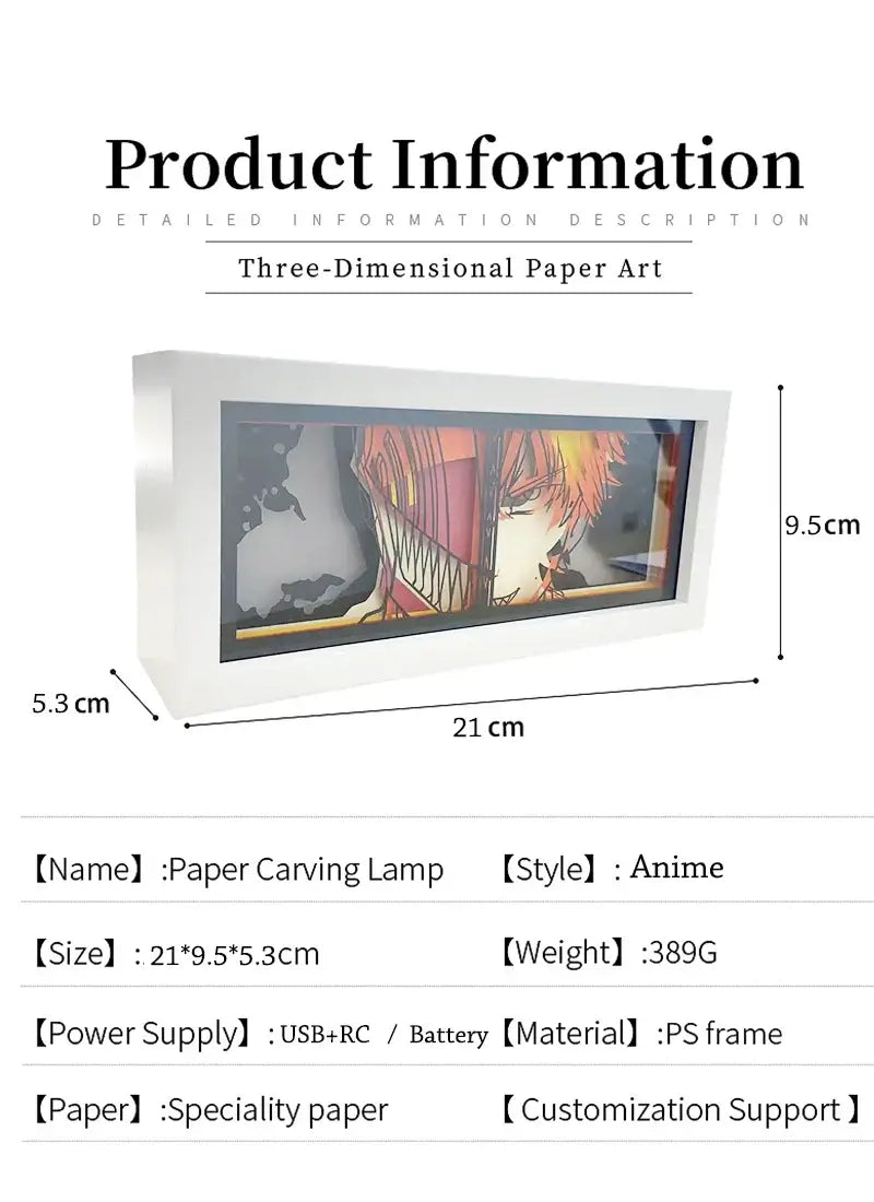 Kuromi Sanrio Anime 3D Shadow Box Lamp Anime store showcasing anime merch and collectibles.