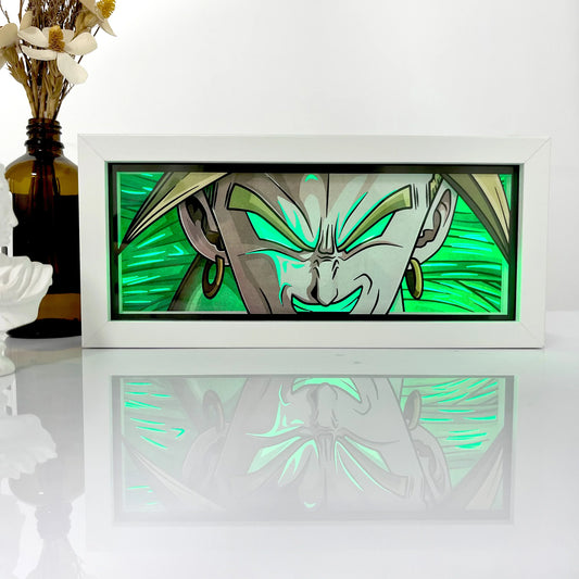 Broly Dragon Ball Anime 3D Shadow Box Lamp Anime store showcasing anime merch and collectibles.