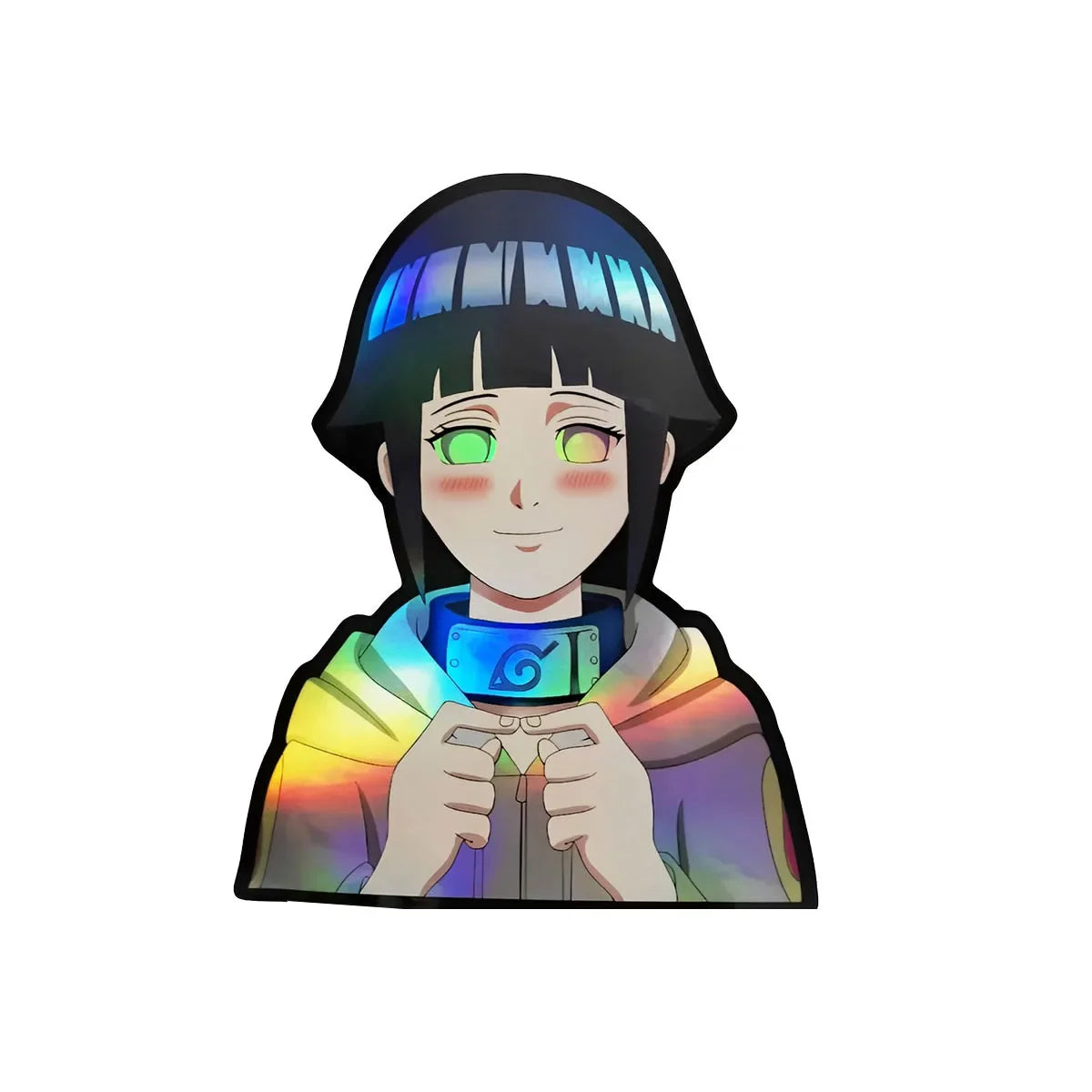 Hinata Hyuga Holographic Anime Sticker Anime store showcasing anime merch and collectibles.