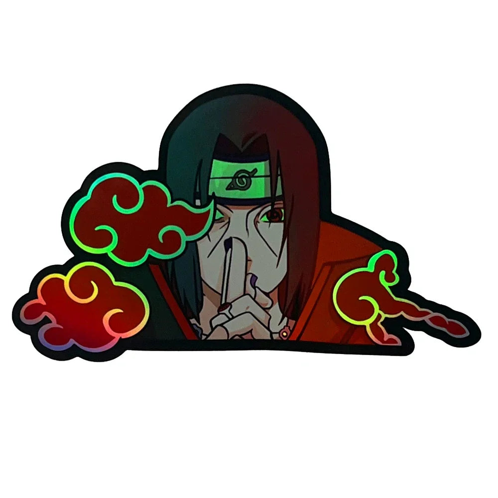 Itachi Uchiha Holographic Anime Sticker Anime store showcasing anime merch and collectibles.