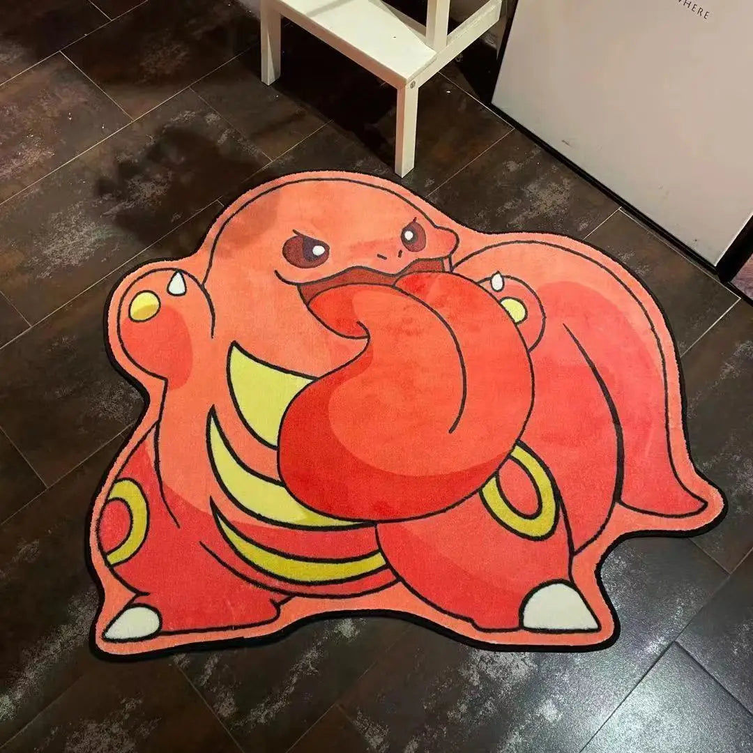 Lickitung Pokemon Carpet - Soft and Durable 80x80 cm Rug Featuring Lickitung Character, Perfect for Kids' Rooms and Pokemon Fans