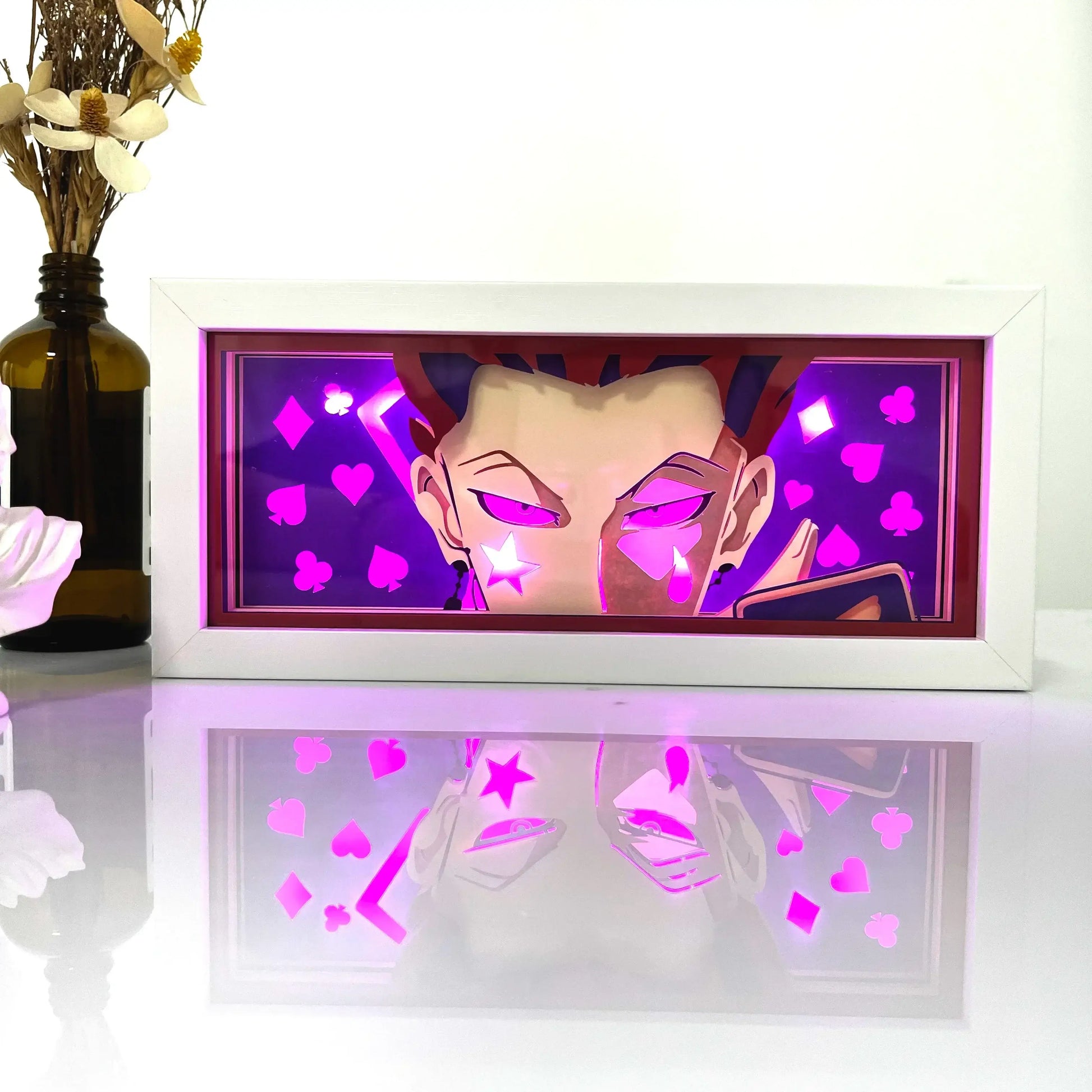 Hisoka Hunter x Hunter Anime 3D Shadow Box Lamp Anime store showcasing anime merch and collectibles.