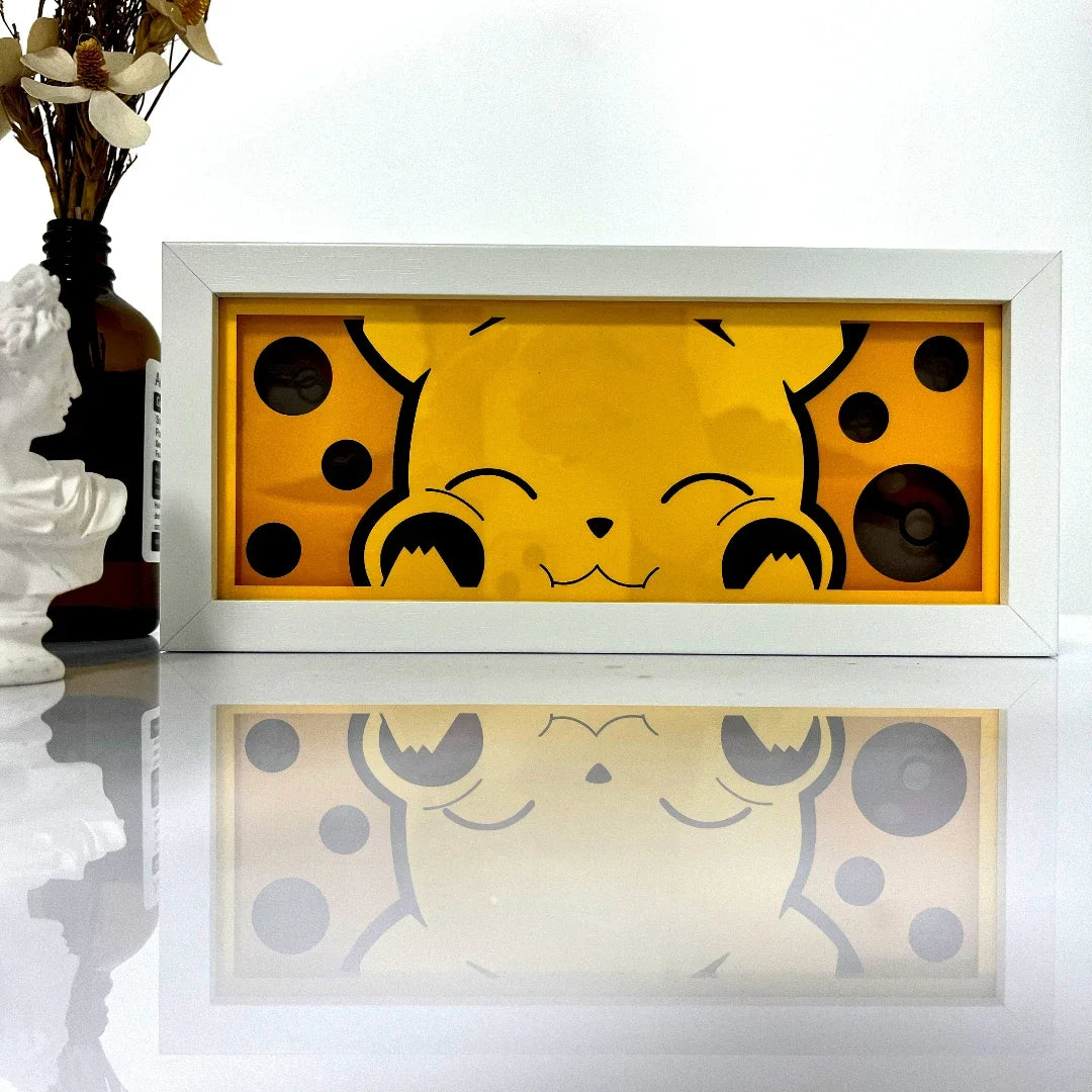 Pikachu Anime 3D Shadow Box Lamp Anime store showcasing anime merch and collectibles.